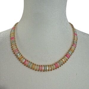 Vintage Pastel Rice Necklace